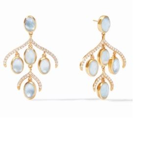 NWT RARE authentic luxury minimalist bohemian Julie Vos Chandelier Earrings